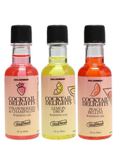 GoodHead Cocktail Delights (3 Pack) 2 oz.- Peach Bellini, Strawberries & Champagne, Lemon Drop